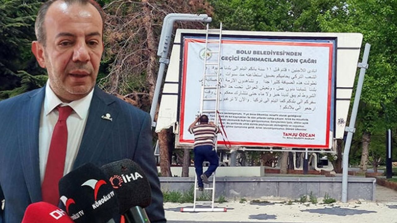 Tanju Özcan'ın ilanları 'nefret ve ayrımcılık' suçlamasıyla kaldırıldı