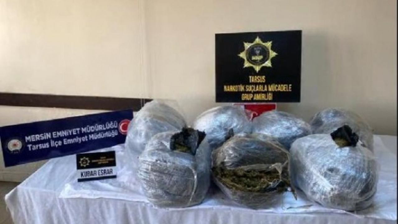 Hayvan kemiklerinin arasından 50 kilo esrar çıktı 