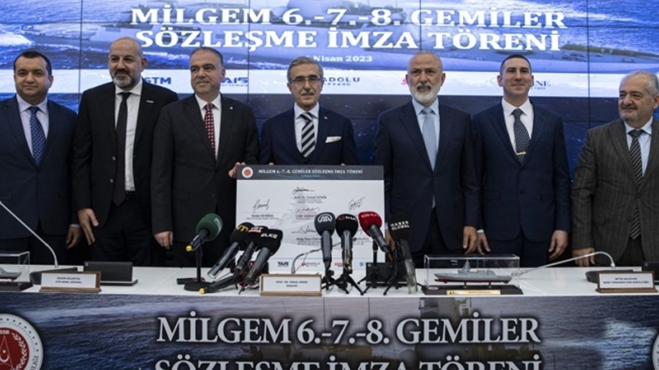 Deniz Kuvvetlerine 3 yeni fırkateyn için imzalar atıldı