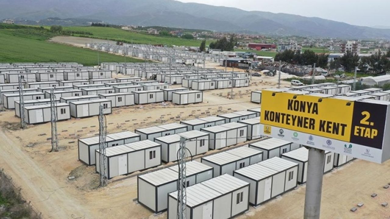 Hatay'daki 'Konya Konteyner Kent'in 2. etabında çalışmalar devam ediyor