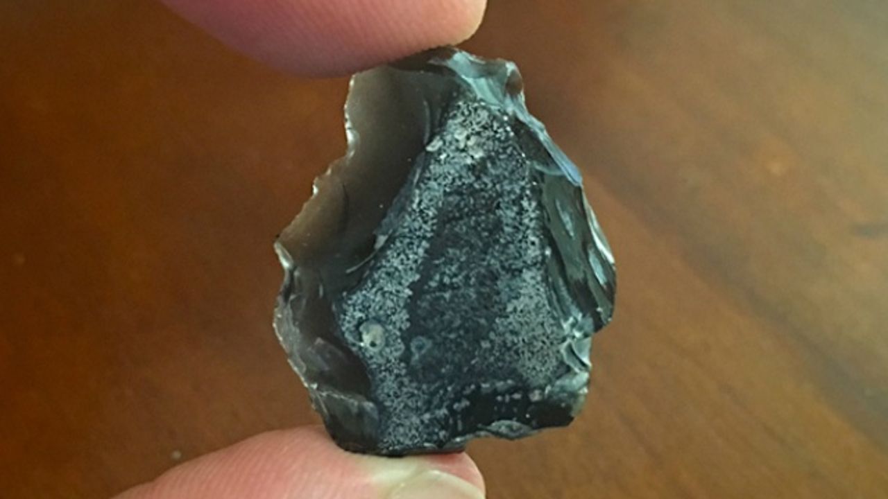 Geri çekilen buz yamaçlarından eski obsidyen madenciliği kanıtları