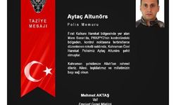 Fırat Kalkanı bölgesinde roketli saldırı: 1 polis şehit