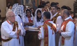 Mardin'de Süryaniler 2 yıl sonra Paskalya Bayramı'nı ayinle kutladı