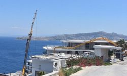 Bodrum'da yasağa rağmen turizm sezonunda inşaatlar sürüyor