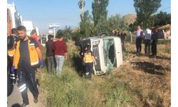 Kayseri'de işçi servisi devrildi: 9 yaralı