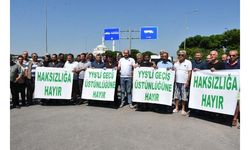 Nakliyecilerden Kapıkule'de 'yoğunluk' protestosu