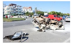 Antalya'da kavşakta kaza: 1 ölü, 3 yaralı