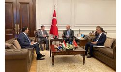 Bakan Soylu, Tacikistanlı mevkidaşı Rahimzoda'yı makamında ağırladı