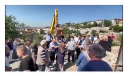 Beykoz'da olaylı yıkım
