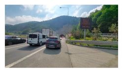 Bolu Dağı geçişinde 'bayram' trafiği
