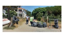 Marmaraereğlisi'nde tatilcilerden geriye 483 ton çöp kaldı