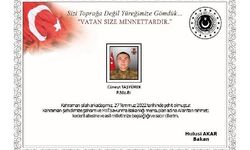 MSB: Pençe Harekatı bölgesinde 1 asker şehit oldu