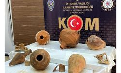 Sarıyer'de antik çağlara ait 11 amfora ele geçirildi