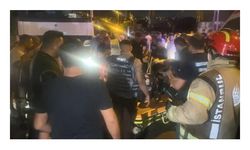 Yangın bölgesinde görevli bekçiye otomobil çarptı