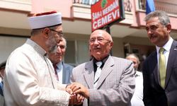 Diyanet İşleri Başkanı Erbaş'tan cemevine 'geçmiş olsun' ziyareti