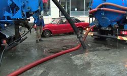 Silivri'de  su baskını sonrası çalışmalar