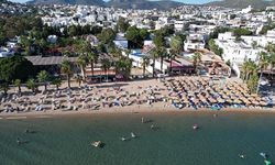 Bodrum'da plajlar yabancı turistlere kaldı