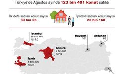 TÜİK: Ağustosta 123 bin 491 konut satıldı