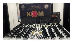 Mersin'de 59 tabanca, 12 suikast silahı ve 10 otomatik tüfek ele geçirildi