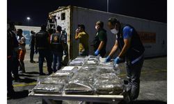 Mersin Limanı'nda, konteyner gemisinde 48 kilo kokain ele geçirildi