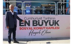 Sosyal konut projesini tanıtım TIR'ı Sincan'da