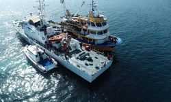 Tekirdağ'da balık avına dronlu denetim