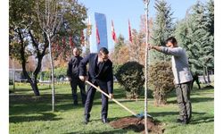Dışişleri Bakanlığı'nda 44 fidan toprakla buluşturuldu