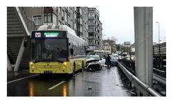 Avcılar'da zincirleme kaza, 3 yaralı