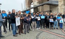 Edirne'de, cuma namazı çıkışı Çin protestosu