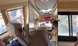 Kadıköy'de okul servisinde korku dolu anlar