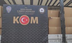 Konya'da 4 milyon 375 bin doldurulmuş makaron ele geçirildi