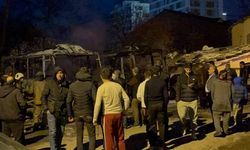 Küçükçekmece’de park halindeki 2 minibüs yandı