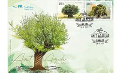 PTT'den "Anıt Ağaçlar" konulu anma pulu ve ilk gün zarfı