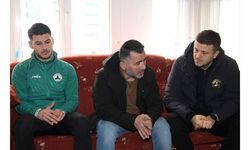 Giresunspor'dan depremde hayatını kaybeden futbolcunun ailesine ziyaret