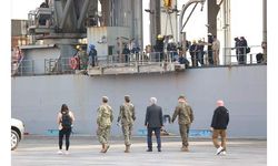 İnsani yardım malzemeleri taşıyan ABD gemisi Mersin Limanı'na geldi