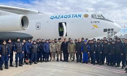 Kazakistan’ın arama kurtarma ekibi Türkiye’ye ulaştı