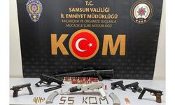 Samsun'da silah kaçakçılığı operasyonunda 2 zanlı yakalandı