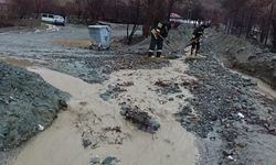 Erzincan'da sağanak taşkınlara neden oldu