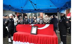 Hatay'da şehit düşen polis memuru Tarakçı, Rize'de son yolculuğuna uğurlandı