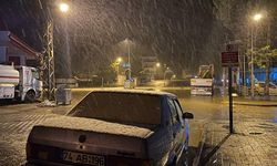 Karabük'ün yüksek kesimlerine kar yağdı