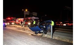 Uşak'ta tır ile otomobilin çarpışması sonucu 1 kişi öldü, 3 kişi yaralandı