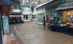 Elazığ'da sağanak su baskınlarına neden oldu