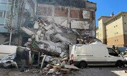 Güngören'de kentsel dönüşüm için boşaltılan bina çöktü