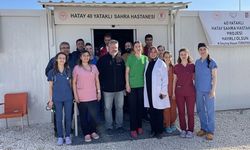Hatay'da kurulan yoğun bakımlı sahra hastanesi depremzedelerin hizmetinde