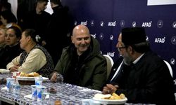 İçişleri Bakanı Soylu, Hatay'da depremzedelerle iftarda buluştu