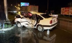 Samsun’da iki otomobilin çarpıştığı kazada 11 kişi yaralandı