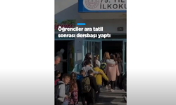 Okullarda ara tatil sonrası ilk ders zili çaldı