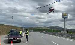 Çankırı'da "Cayrokopter" ile trafik denetimi yapıldı