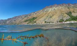 Bitlis'teki Nemrut Krater Gölü havadan ve su altından görüntülendi