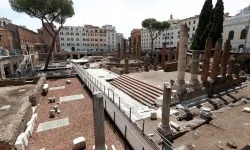 Roma'da Julius Caesar'ın katledildiği meydan halka açıldı